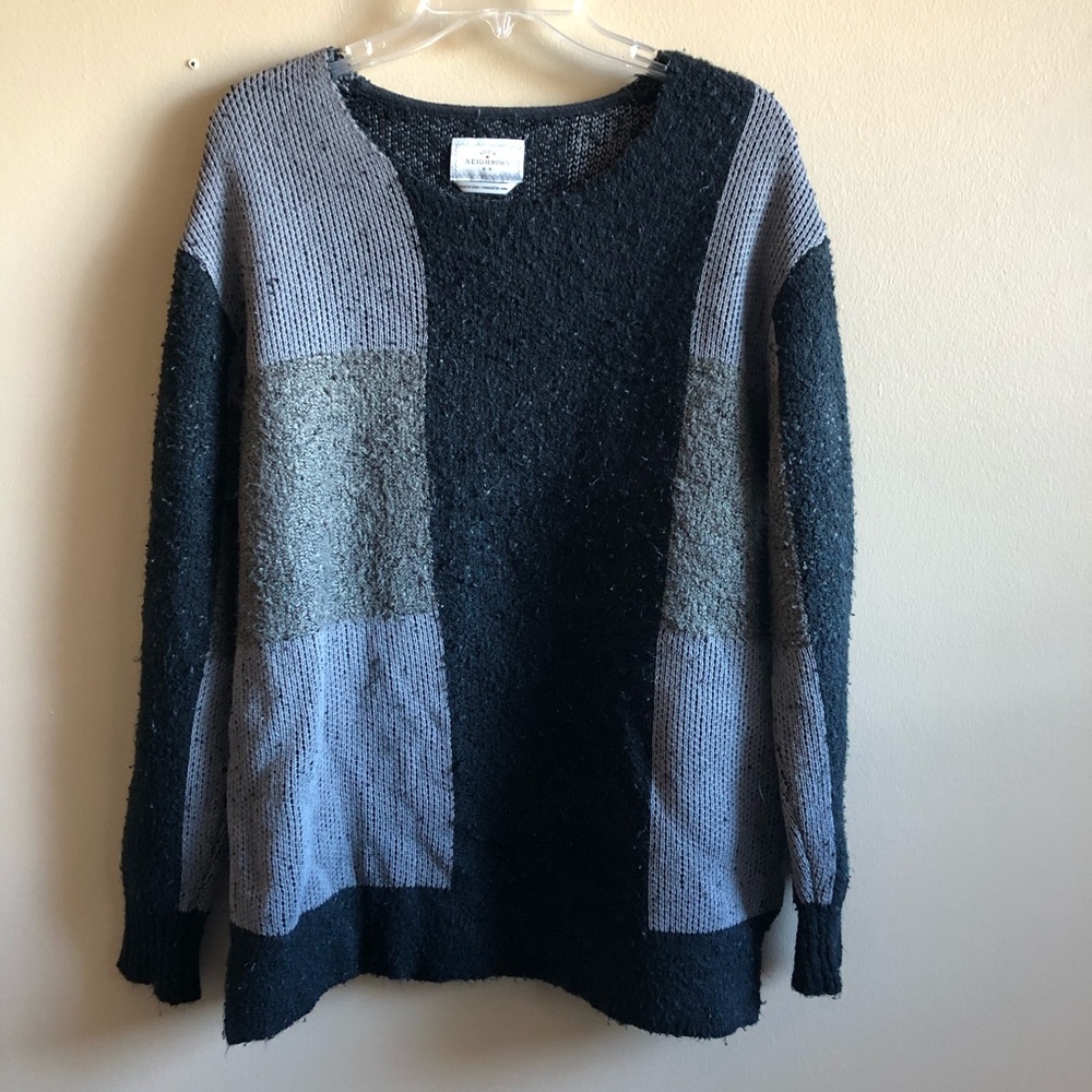 Your Neighbors Scoop Neck Sweater Top Long Sleeve C